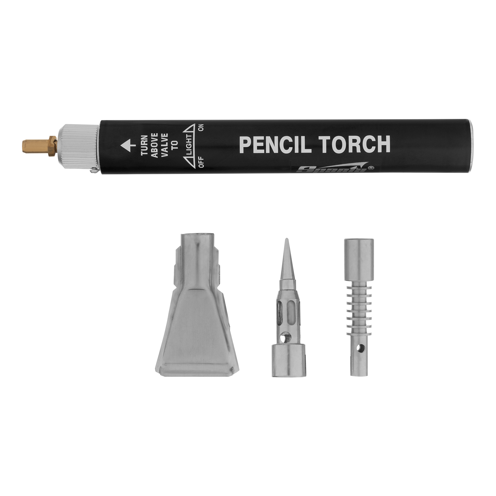 Горелка газовая, тип 'Карандаш', 2 насадки для пайки, 200 мм