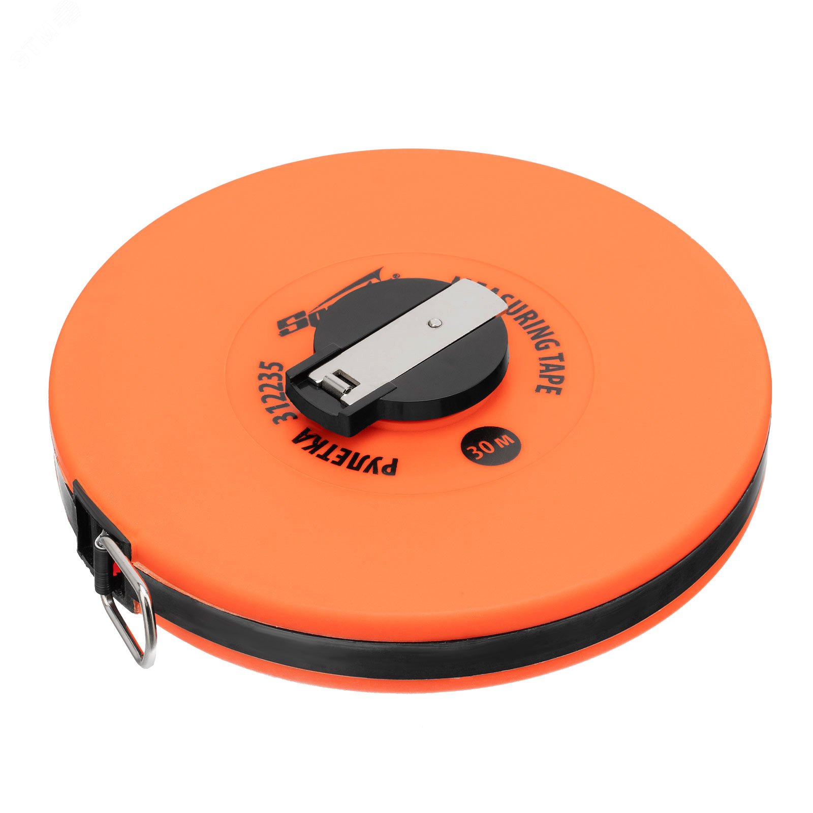 Изображение товара Рулетка геодезическая, 30 м х 12,5 мм, лента ПВХ, закрытый круглый корпус (шт)