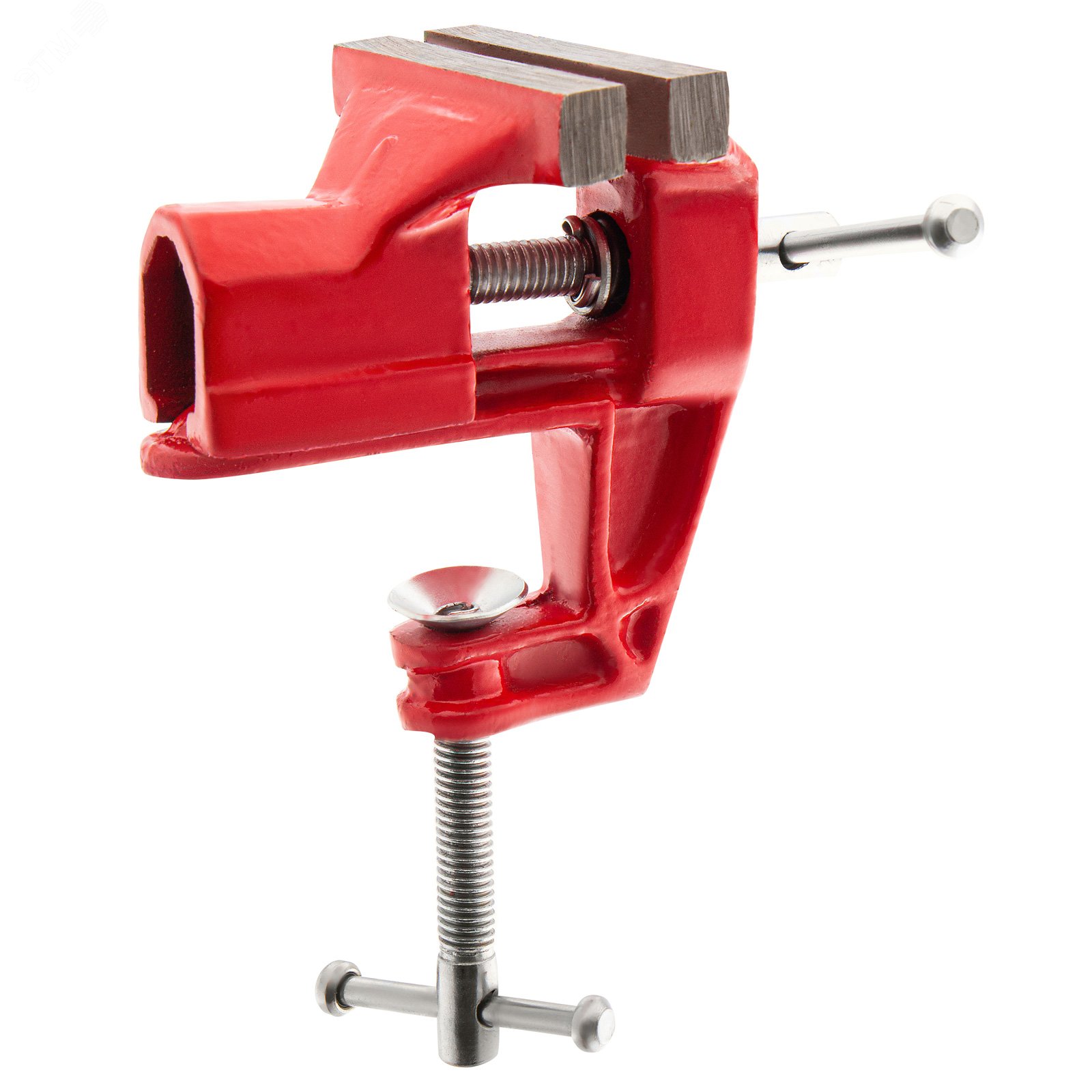 Изображение товара Тиски Sparta 185115 75 мм с креплением для стола для столярных и слесарных работ