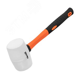 Изображение товара Киянка резиновая, 450г, белая резина, фибергласовая рукоятка (шт)