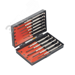 Набор отверток для точных работ, 11 шт., PH + SL, HCS, Point рукоятка - фото 2