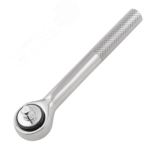 Ключ-трещотка 1/4, 45 зубьев, с переключатем, хром - фото 2