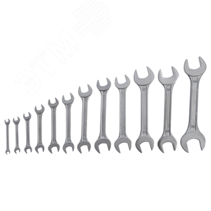 Изображение товара Набор ключей рожковых, 6x32 мм, 12 шт., хромированные (набор)