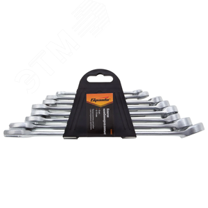 Набор ключей комбинированных, 6 - 19 мм, хромированные, 8 шт. - фото 2