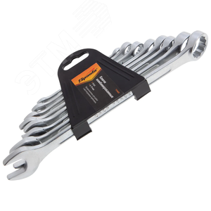 Набор ключей комбинированных, 6 - 19 мм, хромированные, 8 шт. - фото 3