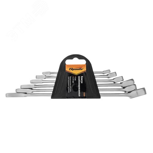 Изображение товара Набор ключей комбинированных, 6 - 17 мм, хромированные, 6 шт. (шт)