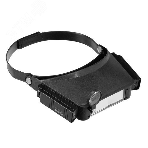 Изображение товара Лупа с дополнительными линзами, с подсветкой, для закрепления на голове (шт)