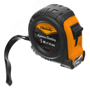 Рулетка Elastica, 5 м х 18 мм, обрезиненный корпус - фото 1