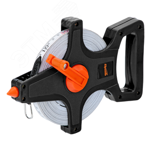 Изображение товара Рулетка геодезическая, 50 м х 12,5 мм, лента ПВХ, открытый корпус (шт)