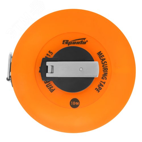 Рулетка геодезическая, 10 м х 12,5 мм, лента ПВХ, закрытый круглый корпус - фото 2