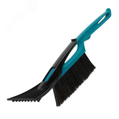 Щетка сметка для снега со скребком 400 мм, бирюзовая, Россия - фото 3