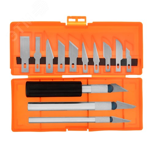 Изображение товара Набор резцов по дереву, пластмассовые рукоятки, 13 шт. (шт)