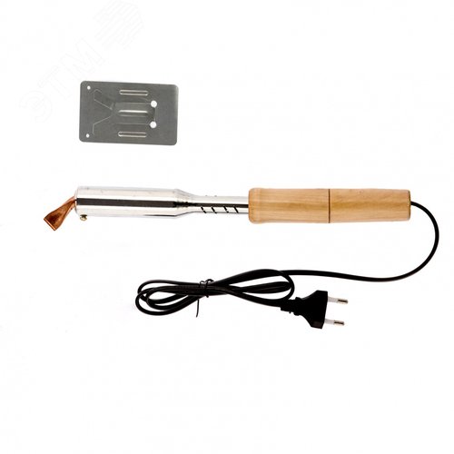 Изображение товара Паяльник электрика с ручкой из дерева, 100 Вт (шт)