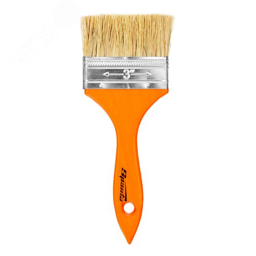 Кисть плоская Slimline 3' (75 мм), натуральная щетина, деревянная ручка - фото 2