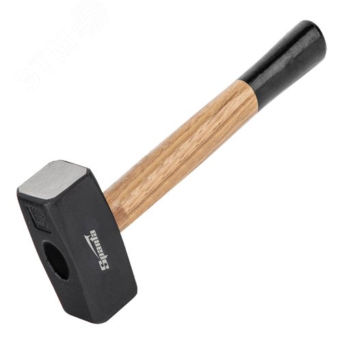 Изображение товара Кувалда, 1500 г, кованая головка, деревянная двухцветная рукоятка (шт)