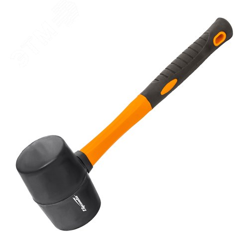 Изображение товара Киянка резиновая, 450г, черная резина, фибергласовая рукоятка (шт)
