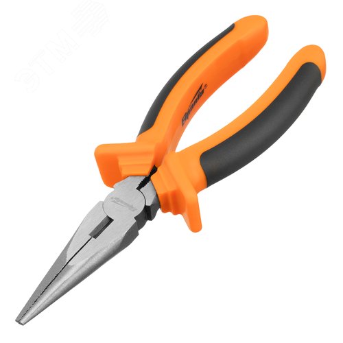 Изображение товара Длинногубцы, Comfort, 180 мм, прямые шлифованные, двухкомпонентные рукоятки (шт)