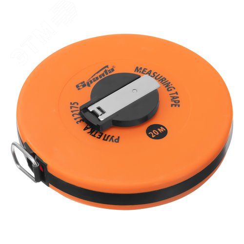 Изображение товара Рулетка геодезическая, 20 м х 12,5 мм, лента ПВХ, закрытый круглый корпус (шт)