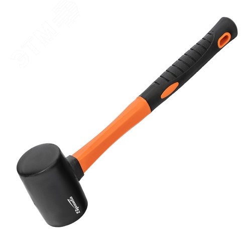 Изображение товара Киянка резиновая, 225г, черная резина, фибергласовая рукоятка (шт)