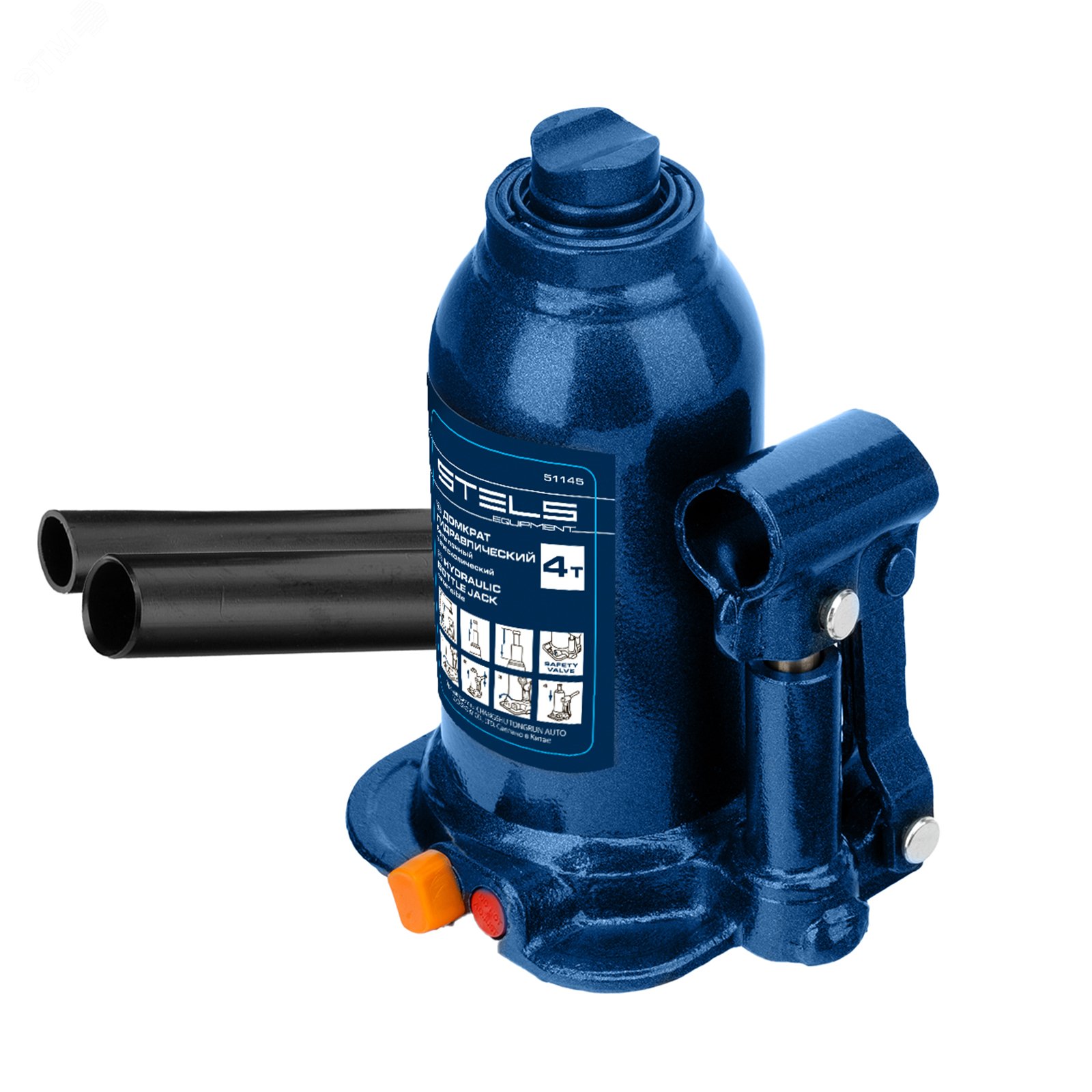 Изображение товара Домкрат гидравлический бутылочный телескопический, 4 т, подъем 170-420 мм (шт)
