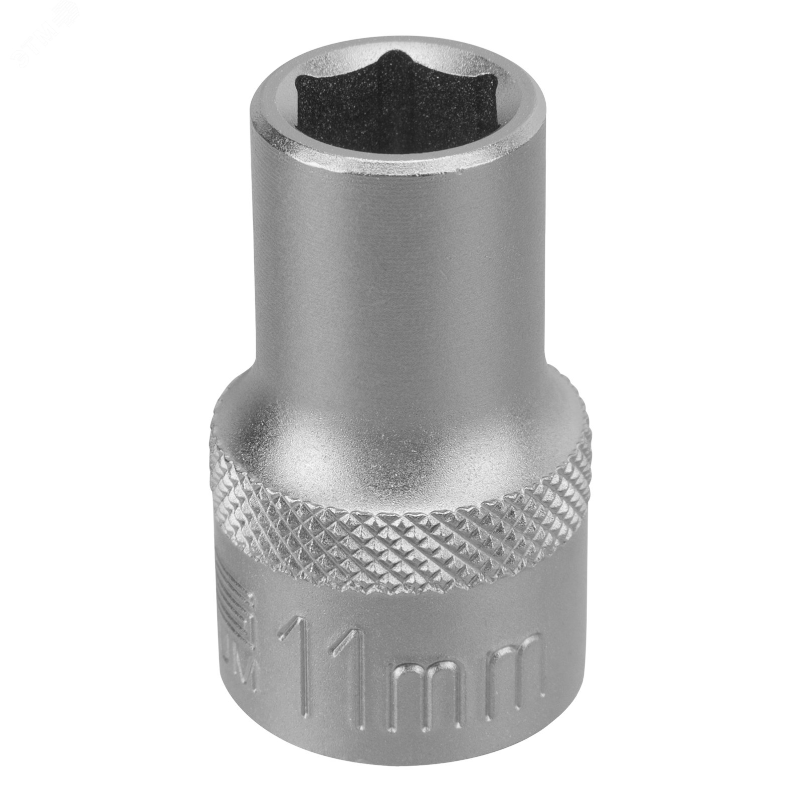 Изображение товара Головка торцевая 11 мм 6-гранная из стали CrV под квадрат 1/2 для ремонта и обслуживания