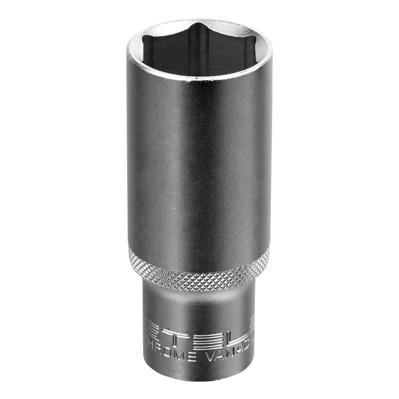 Головка торцевая удлиненная, 24 мм, 6-гранная, CrV, под квадрат 1/2'