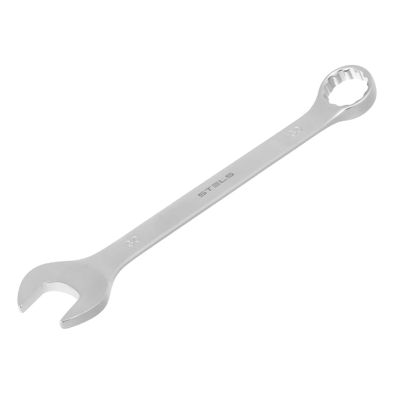 Ключ комбинированный, 30 мм, CrV, матовый хром
