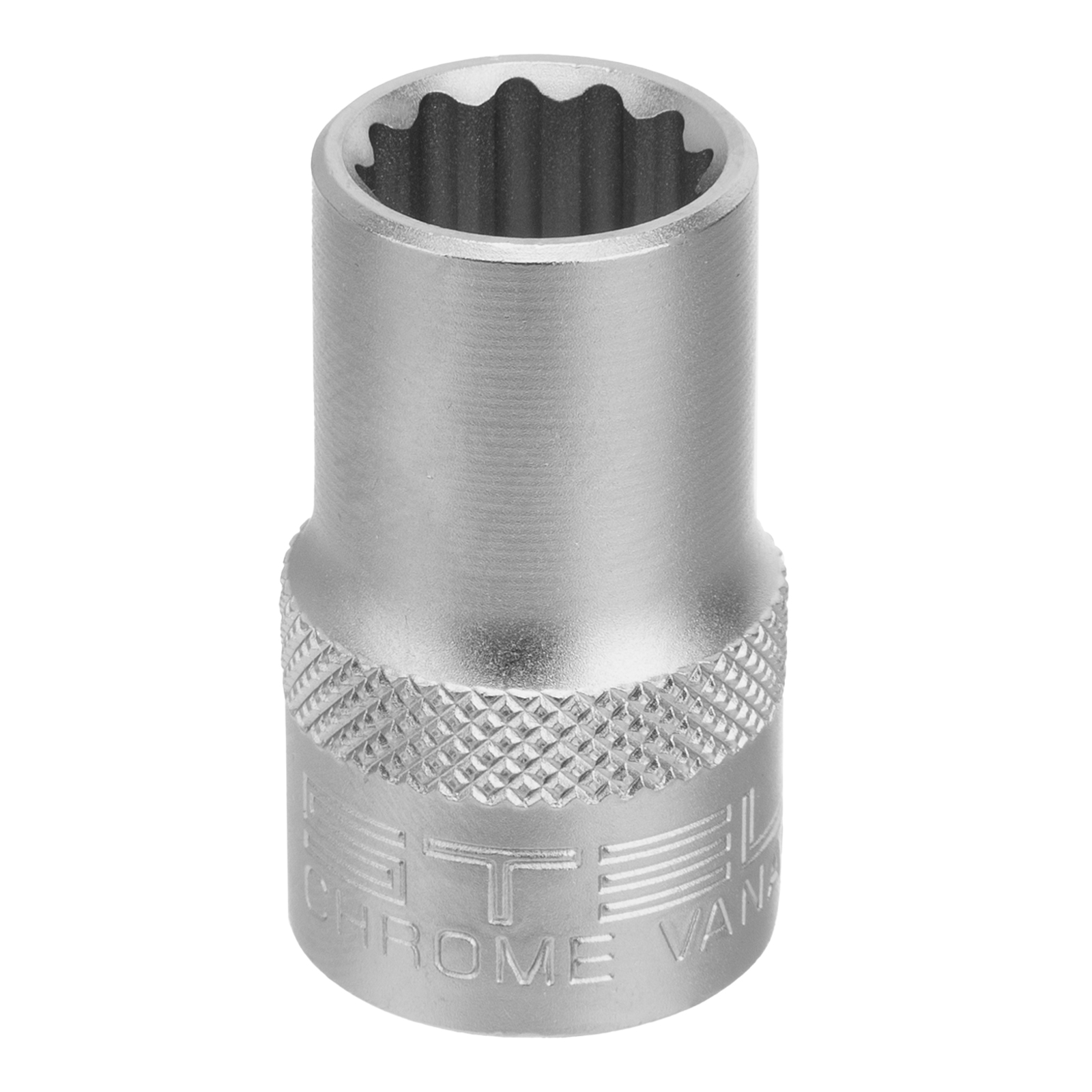 Головка торцевая, 13 мм, 12-гранная, CrV, под квадрат 1/2', хромированная