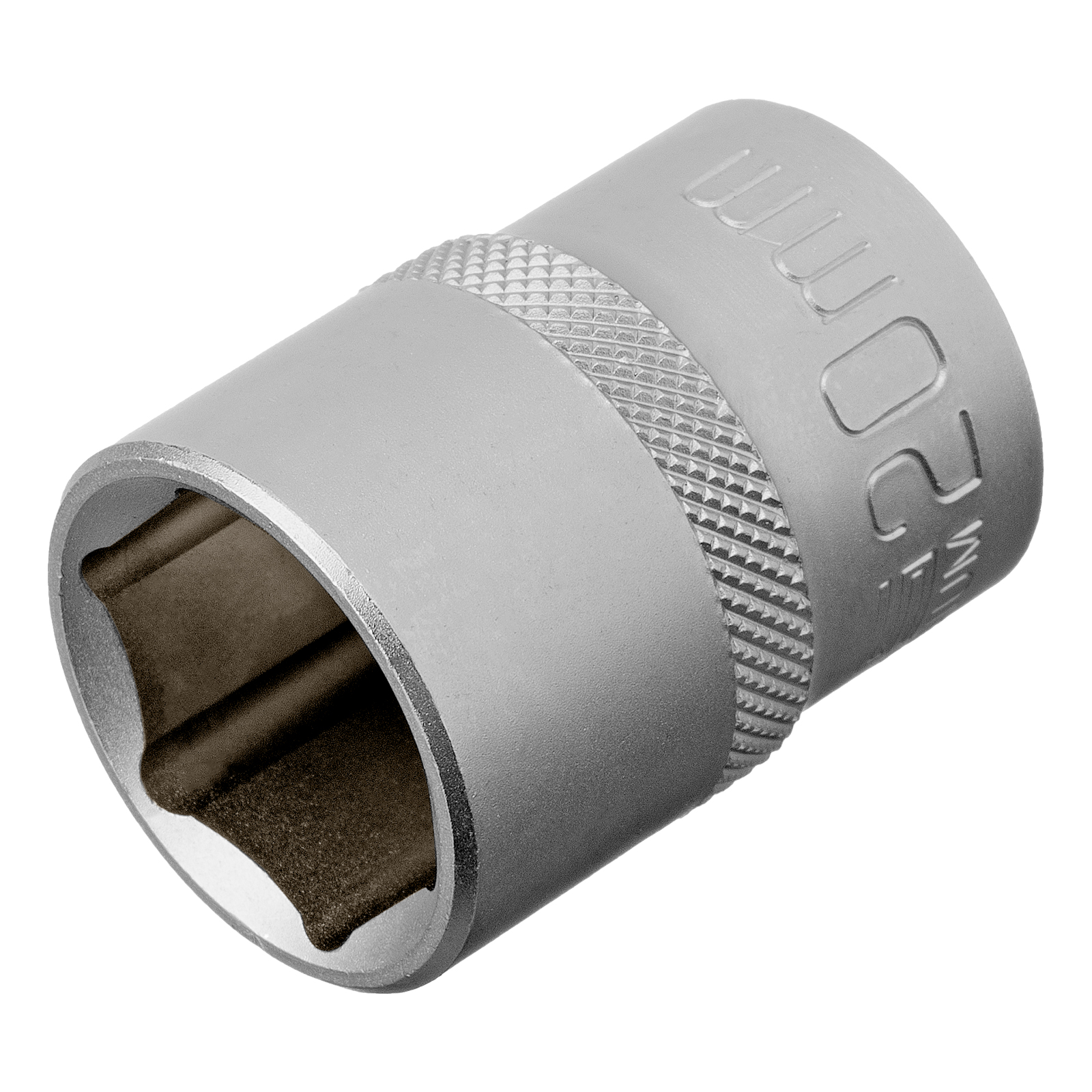 Головка торцевая, 20 мм, 6-гранная, CrV, под квадрат 1/2'