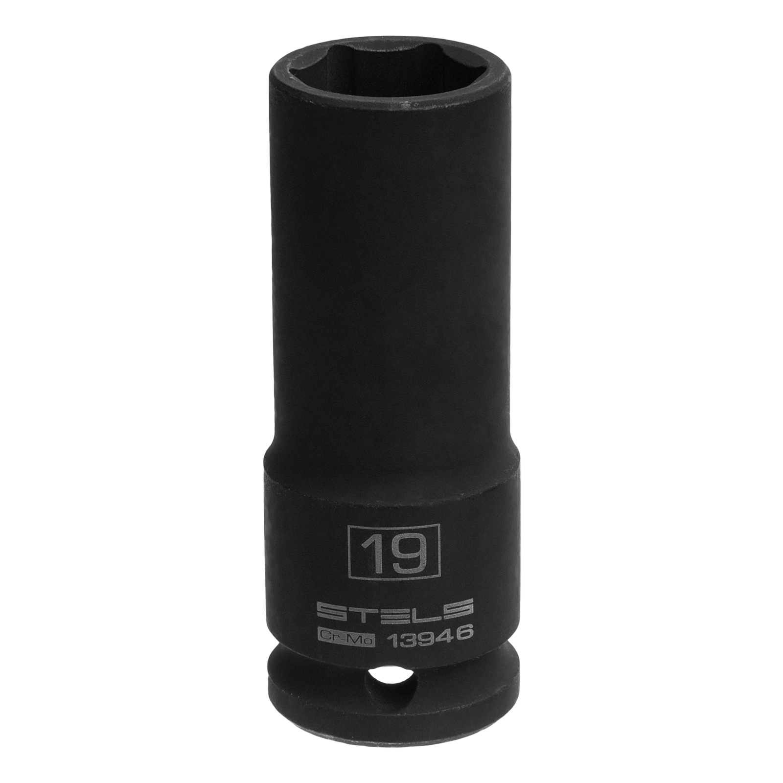 Головка ударная удлиненная шестигранная, 19 мм, 1/2', CrMo