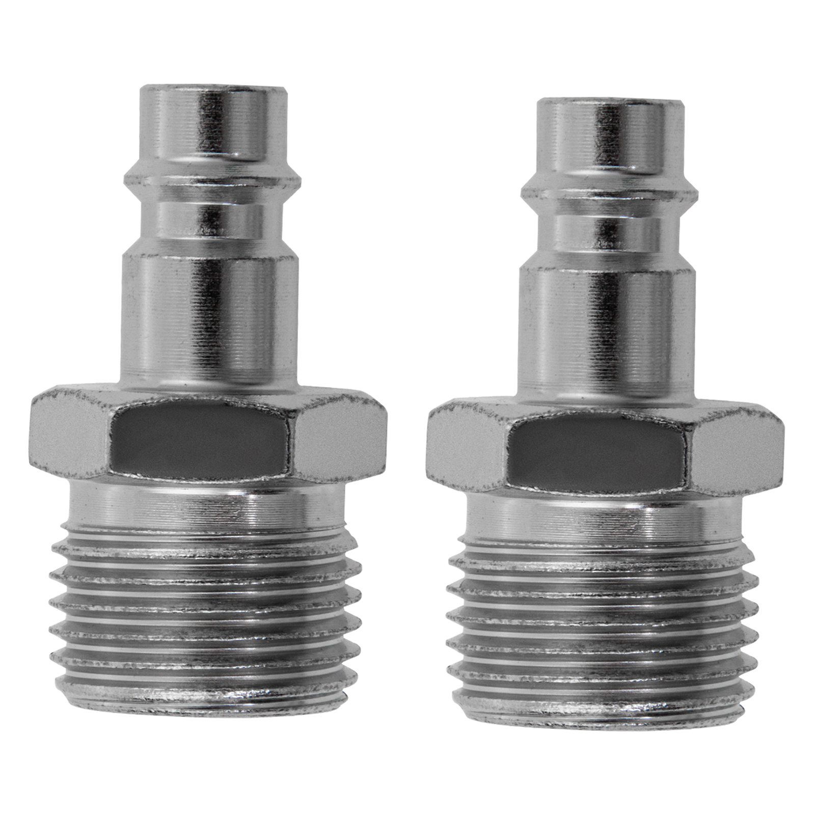 Ниппель универсальный быстросъемный (папа), внешняя резьба 1/2, 2 шт.