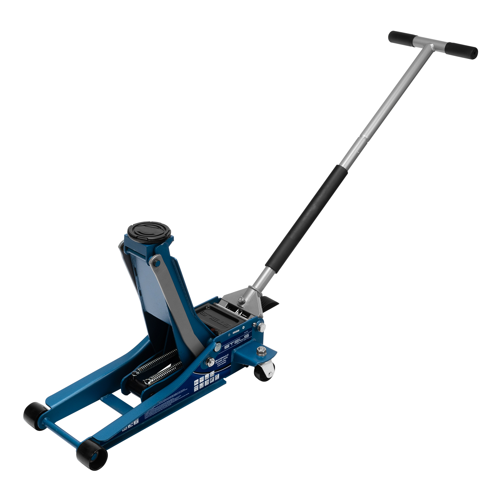 Домкрат гидравлический подкатной, быстр.подъем, 3т QUICK LIFT, 75-505 мм, проф, с педалью