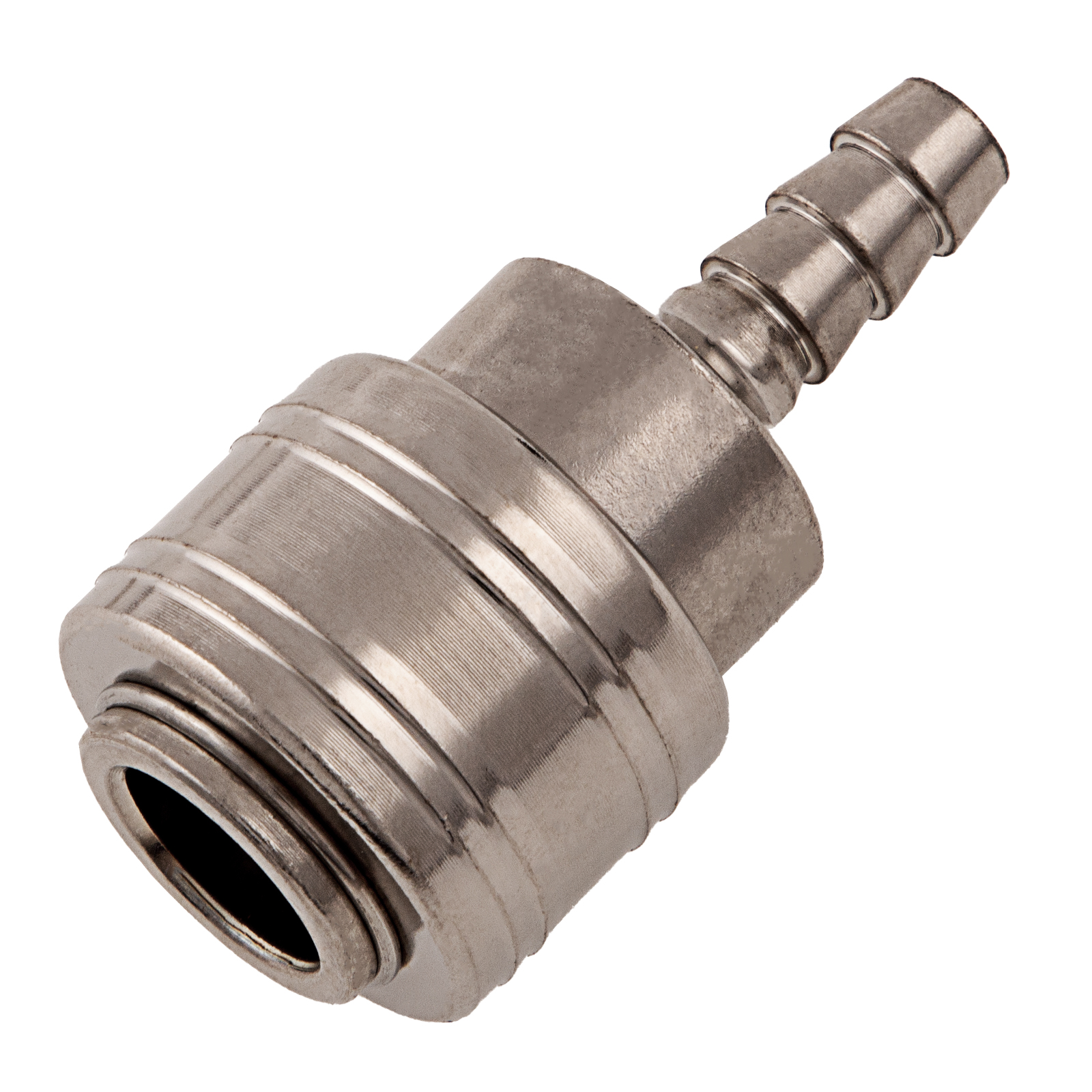 Муфта универсальная быстросъемная (мама), со штуцером елка под шланг 8 мм, 2 шт.