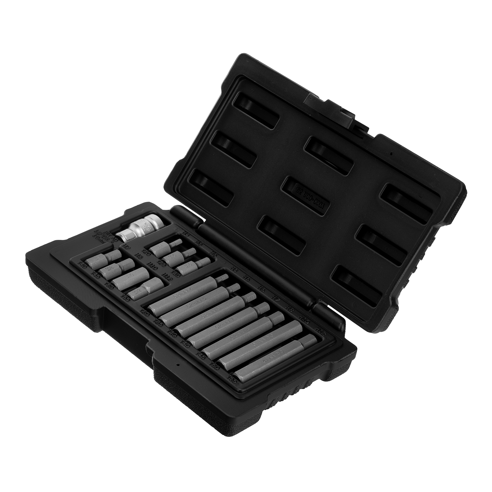 Набор бит HEX, шестигранный хвостовик 1/2'', CrV, 10 мм, 15 предметов