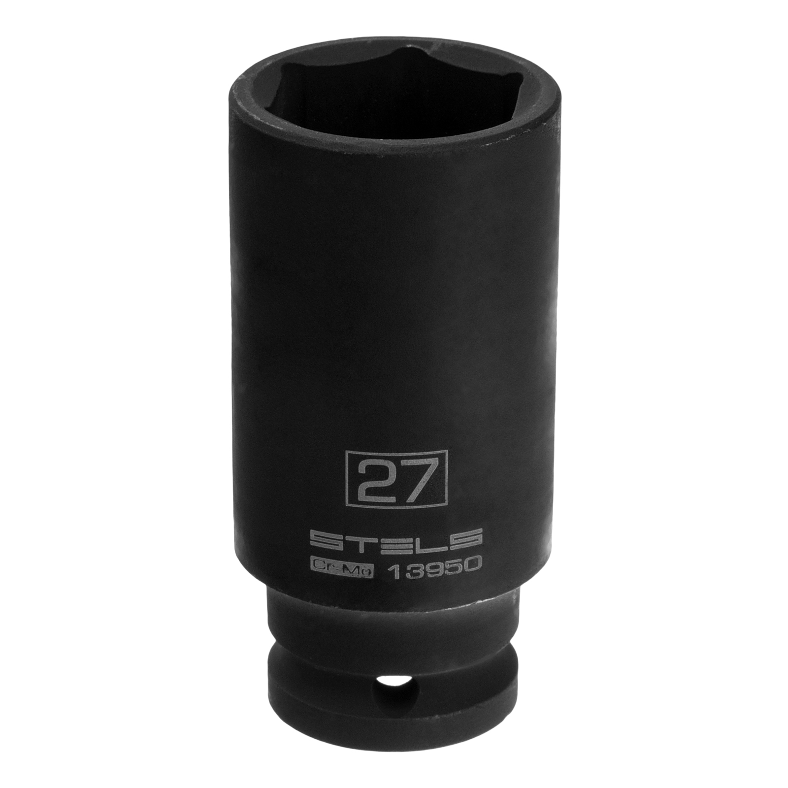 Головка ударная удлиненная шестигранная, 27 мм, 1/2', CrMo