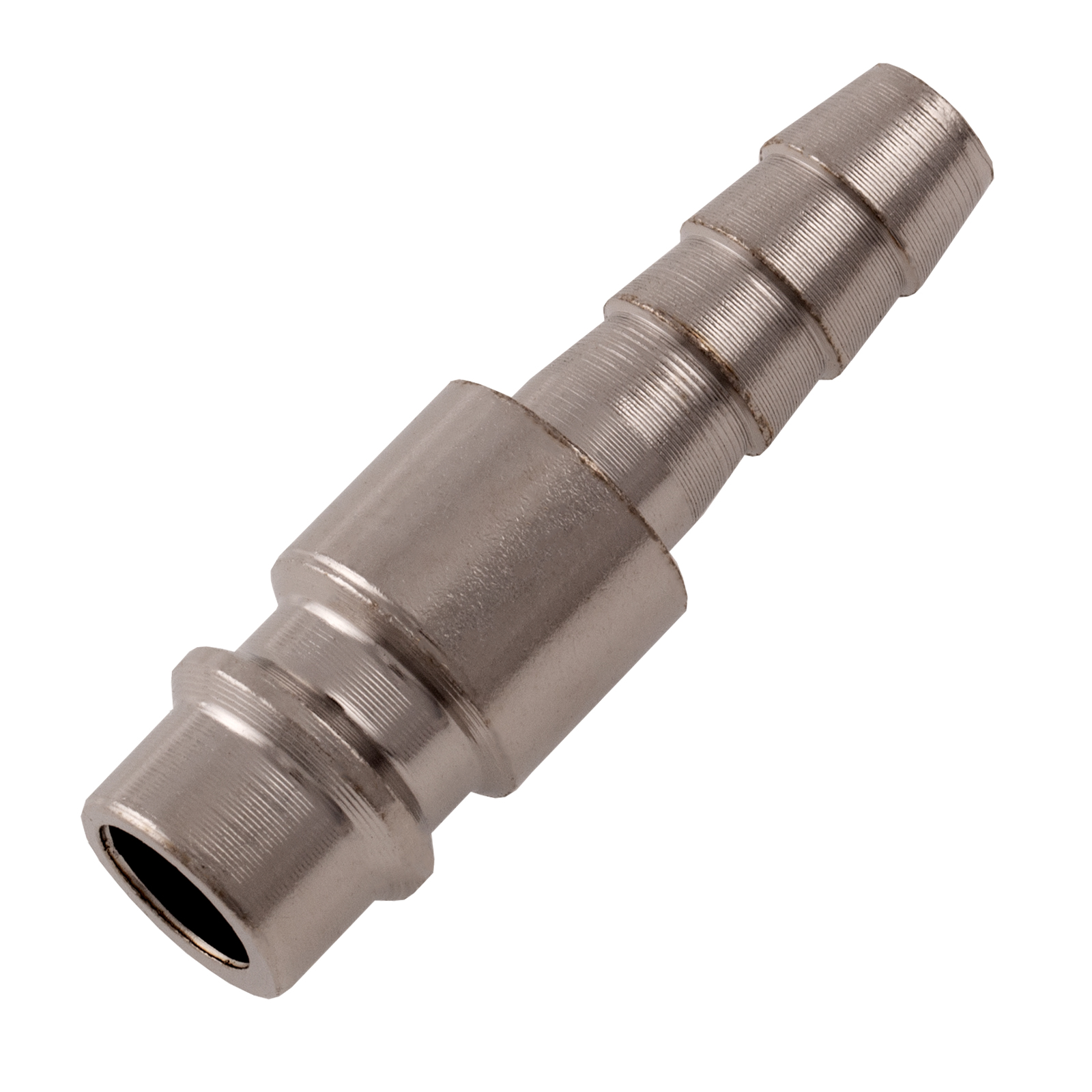 Ниппель универсальный быстросъемный (папа) со штуцером елка под шланг 8 мм, 2 шт.