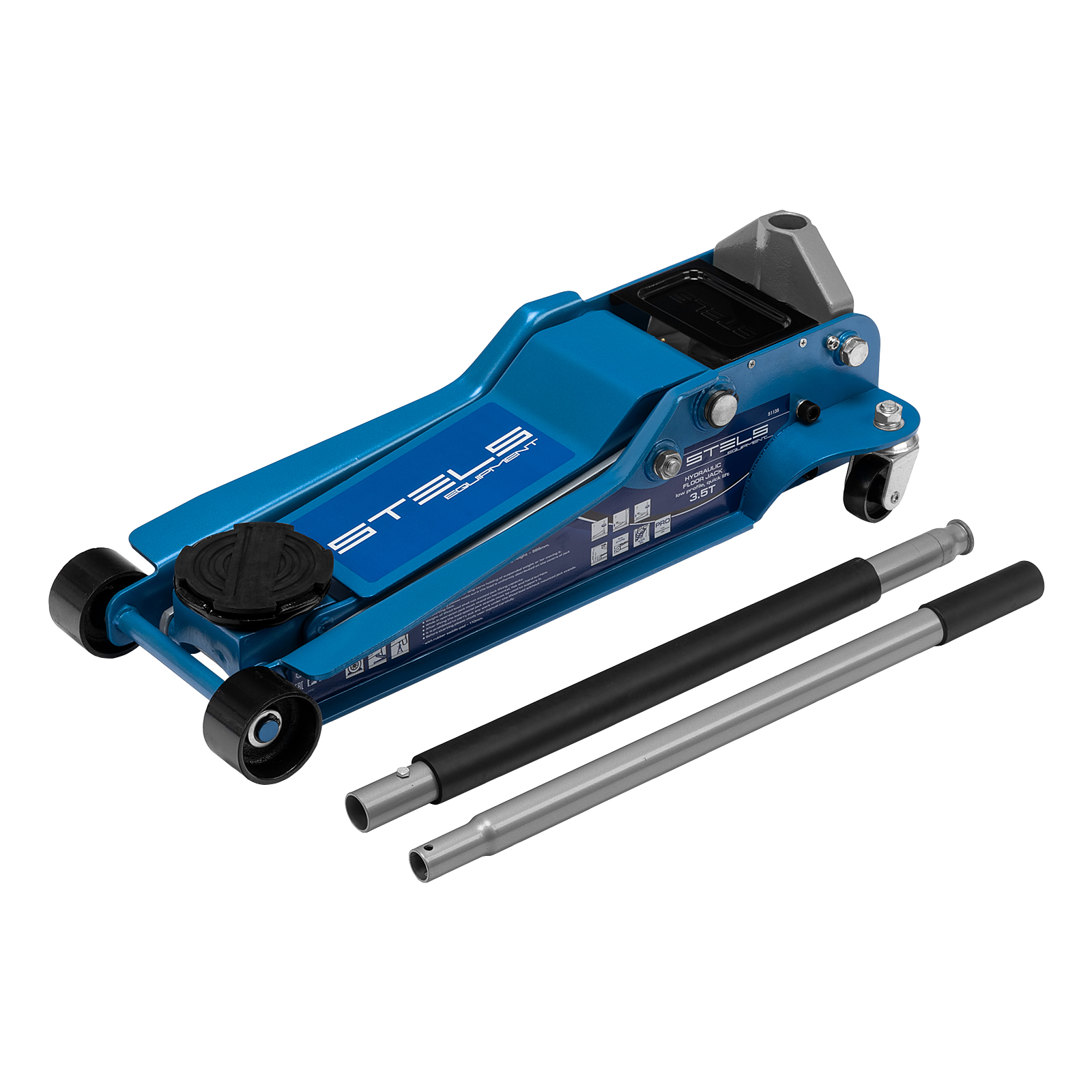 Домкрат гидравл. подкатной, быстр.подъем, 3,5т LOW PROFILE QUICK LIFT, 100-565 мм, проф