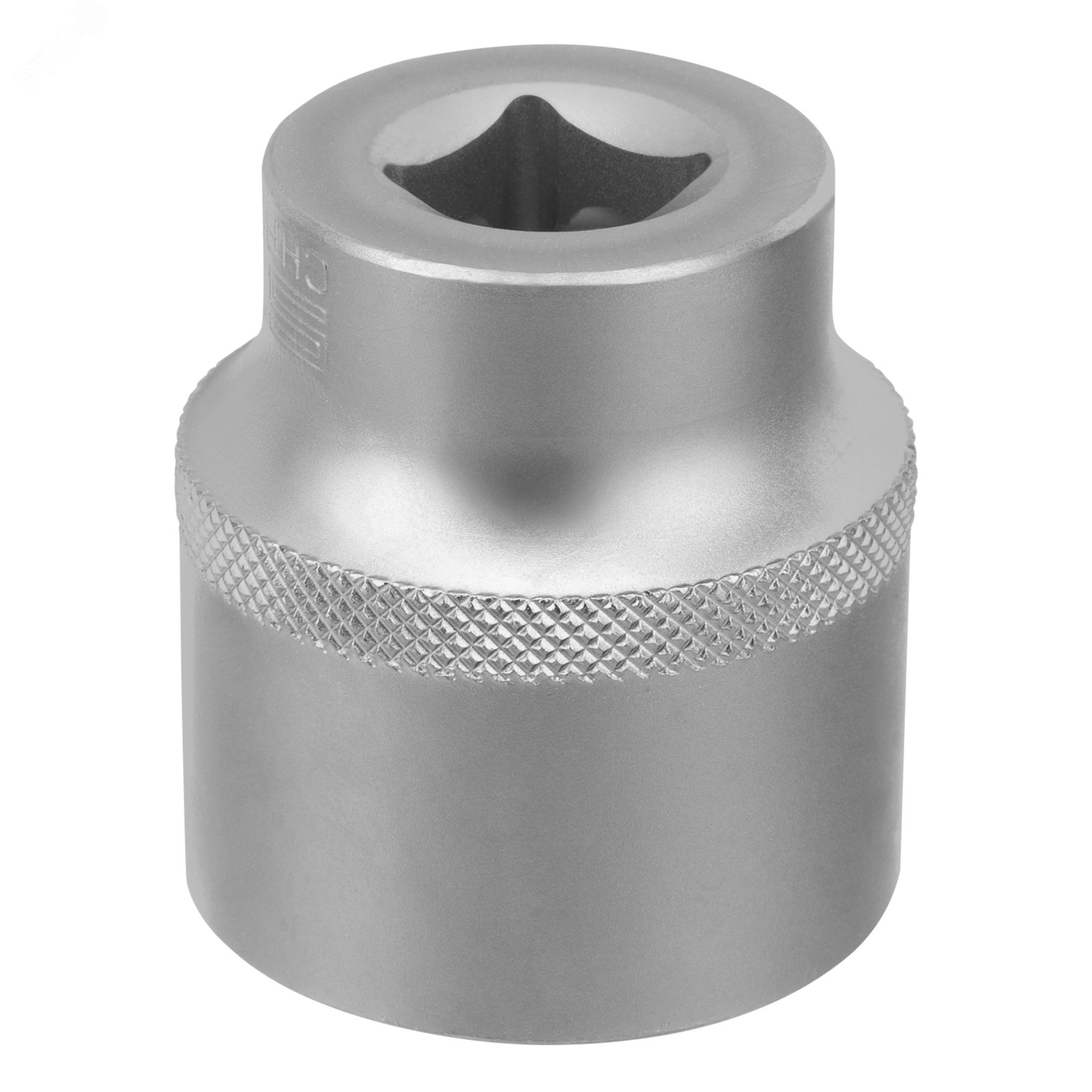 Изображение товара Головка торцевая 30 мм 12-гранная CrV под квадрат 1/2 дюйма хромированная