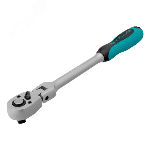 Ключ-трещотка шарнирный 1/2', СrV, 72 зуба, с быстрым сбросом, матовый хром - фото 1