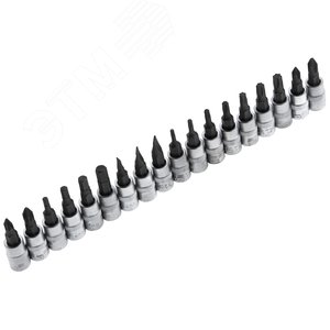 Набор инструментов 1/2, 1/4, CrV, 12 гранные головки, пластиковый кейс, 109 предмета - фото 10