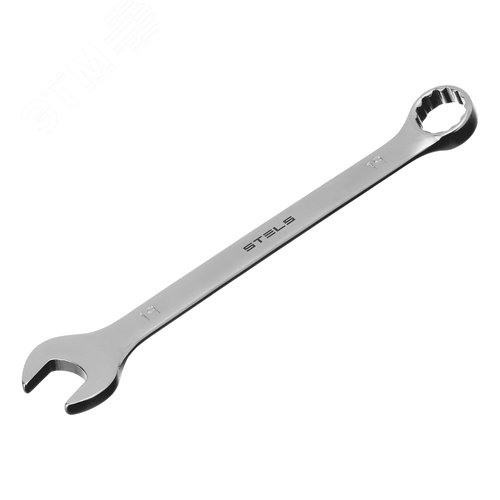 Ключ комбинированный, 19 мм, CrV, матовый хром - фото 1