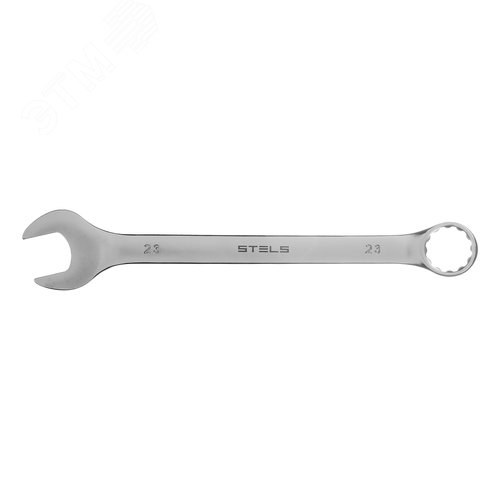 Ключ комбинированный, 23 мм, CrV, матовый хром - фото 2