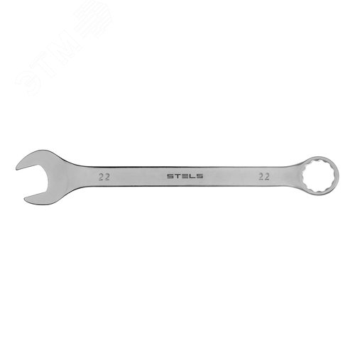Ключ комбинированный, 22 мм, CrV, матовый хром - фото 2