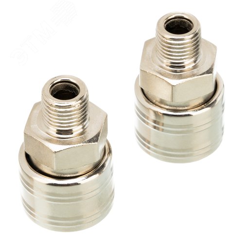 Изображение товара Муфта универсальная быстросъемная (мама), внешняя резьба 1/4, 2 шт. (уп)