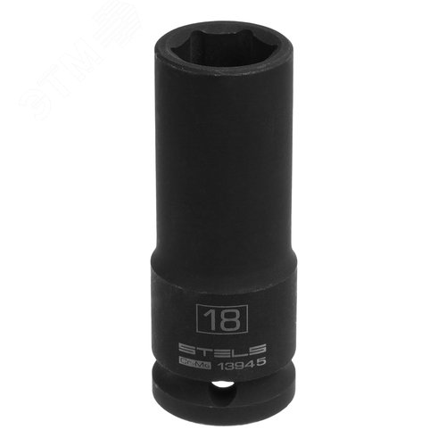 Изображение товара Головка ударная удлиненная шестигранная, 18 мм, 1/2', CrMo (шт)