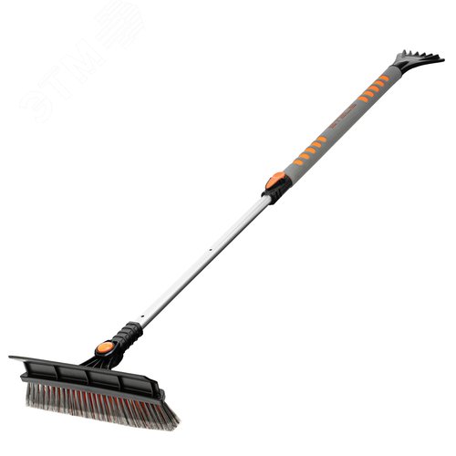 Щетка-сметка для снега со скребком телескопическая 900 - 1300 мм - фото 1