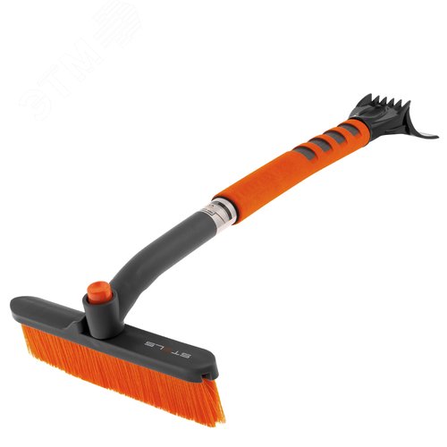 Щетка-сметка для снега со скребком, поворотная голова, 510 мм - фото 1