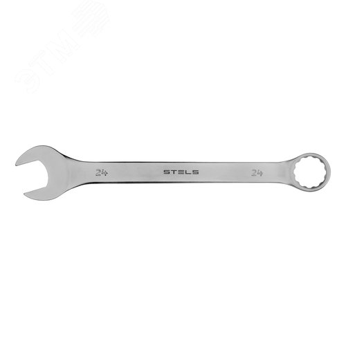 Ключ комбинированный, 24 мм, CrV, матовый хром - фото 2