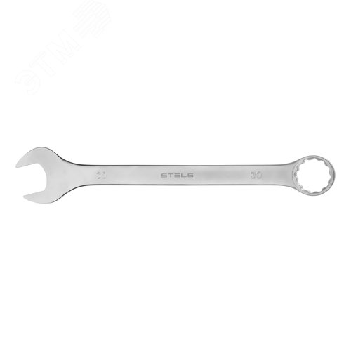 Ключ комбинированный, 30 мм, CrV, матовый хром - фото 2