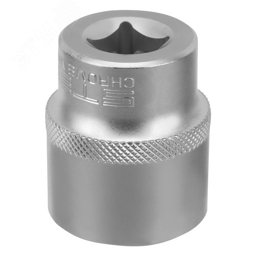 Изображение товара Головка торцевая, 27 мм, 12-гранная, CrV, под квадрат 1/2', хромированная (шт)